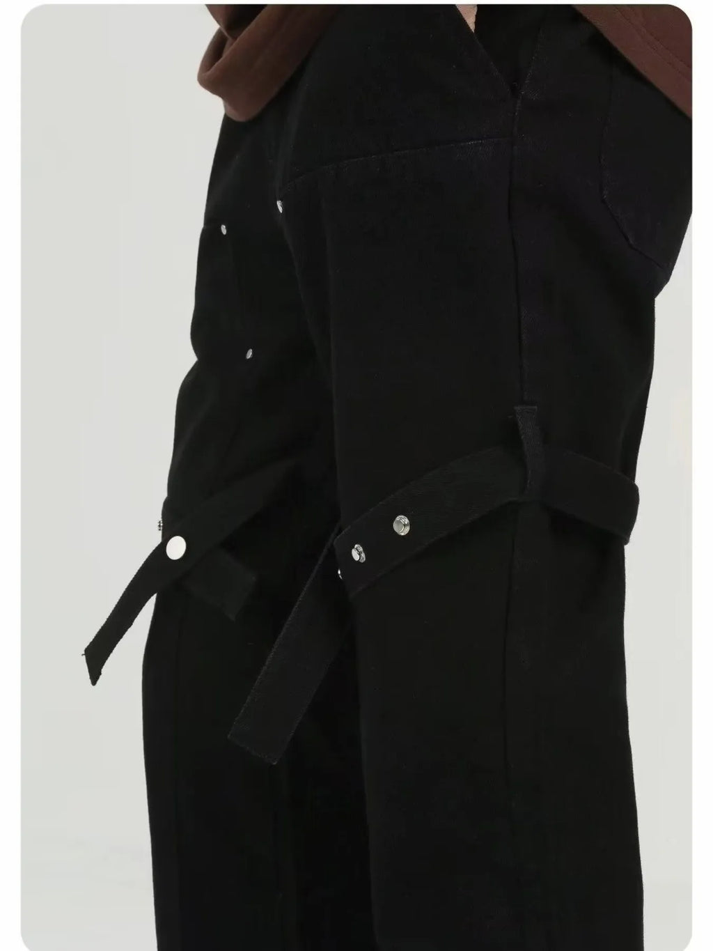 Men's Plus Size Studded Cargo Jeans
