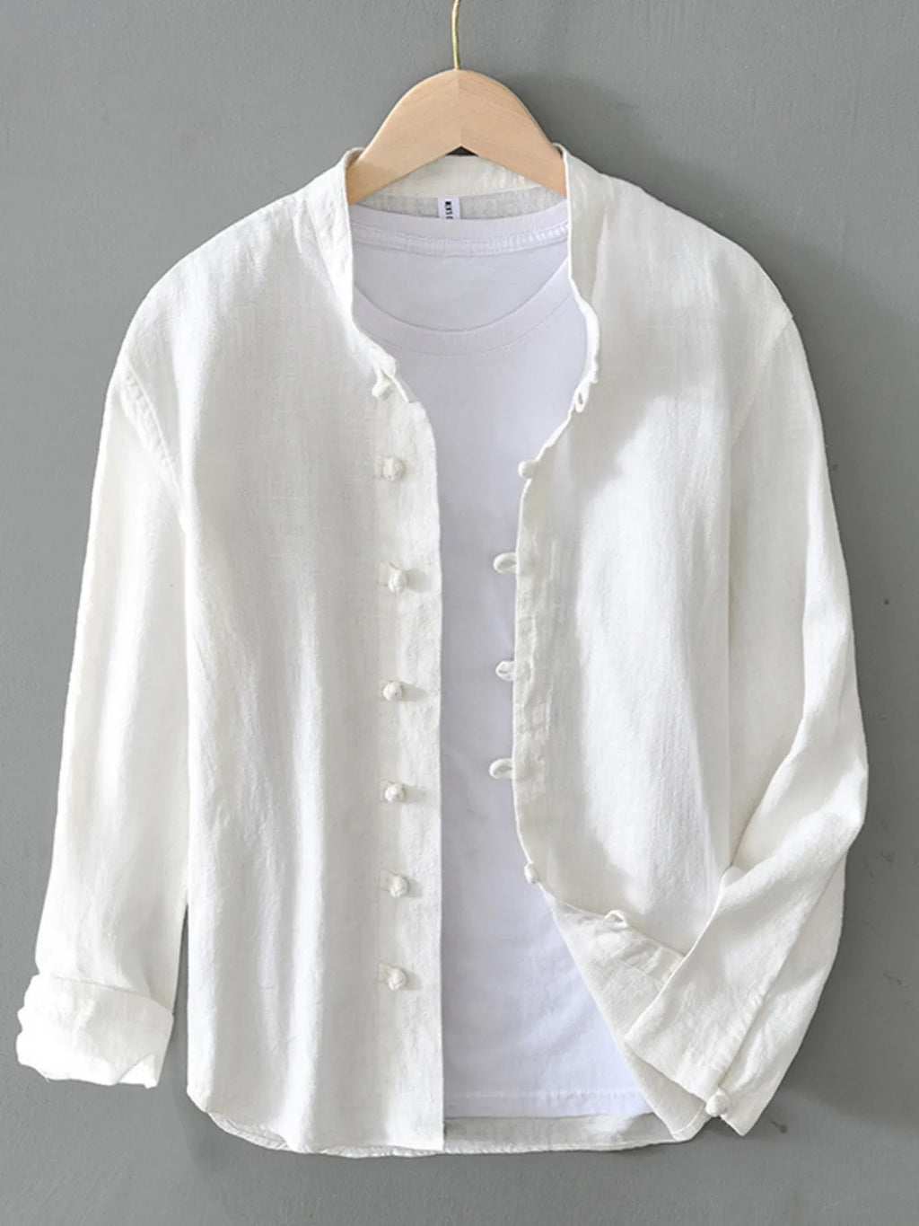 Men's Plus Size Button Up Long Sleeve Shirt