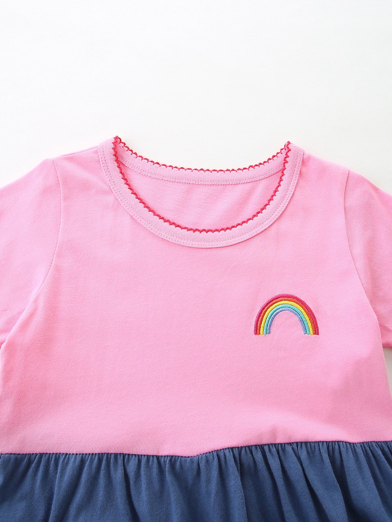 Children's Heart Embroidered Casual Dress