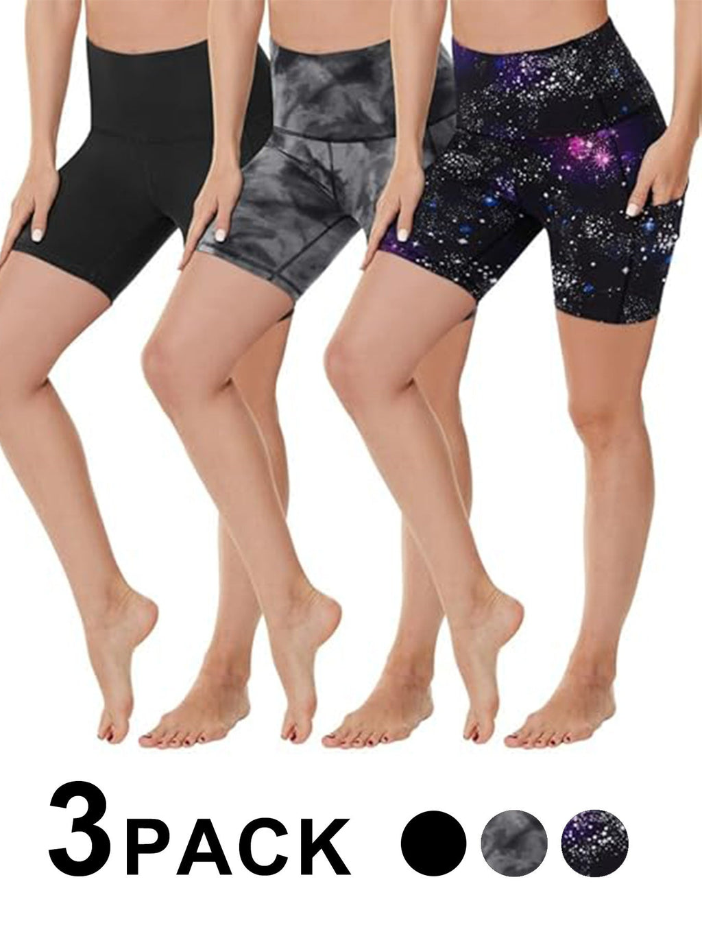 3-Pack High Waist Yoga Pants