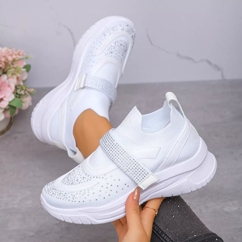 Round Toe Mesh Sneakers