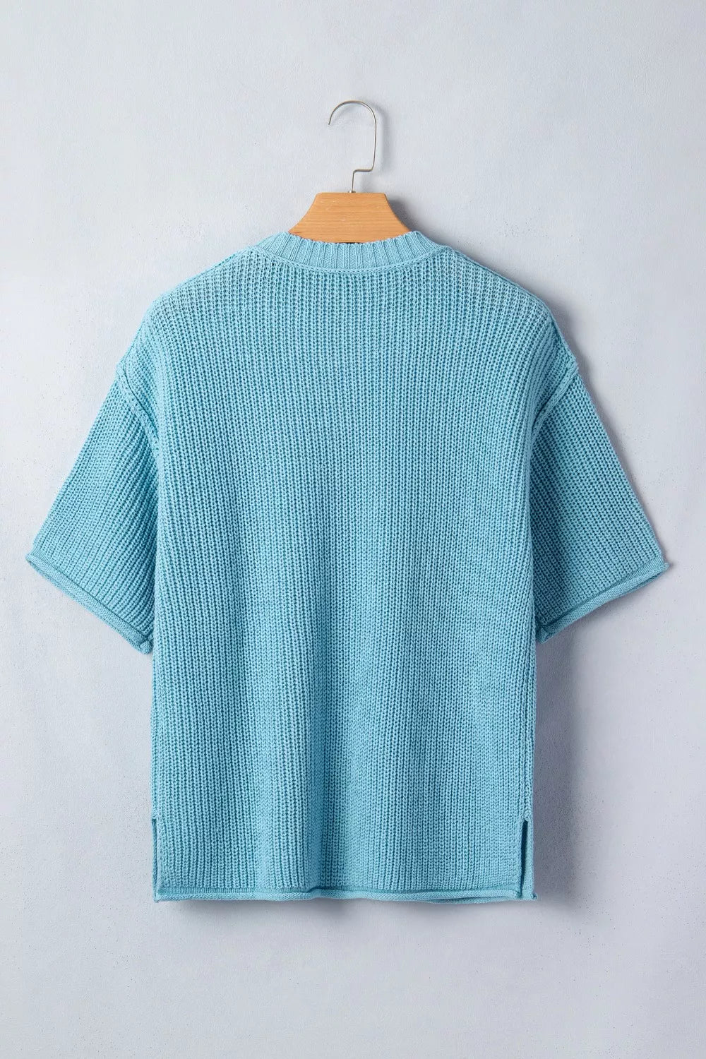 Casual Knit Half Sleeve Sweater