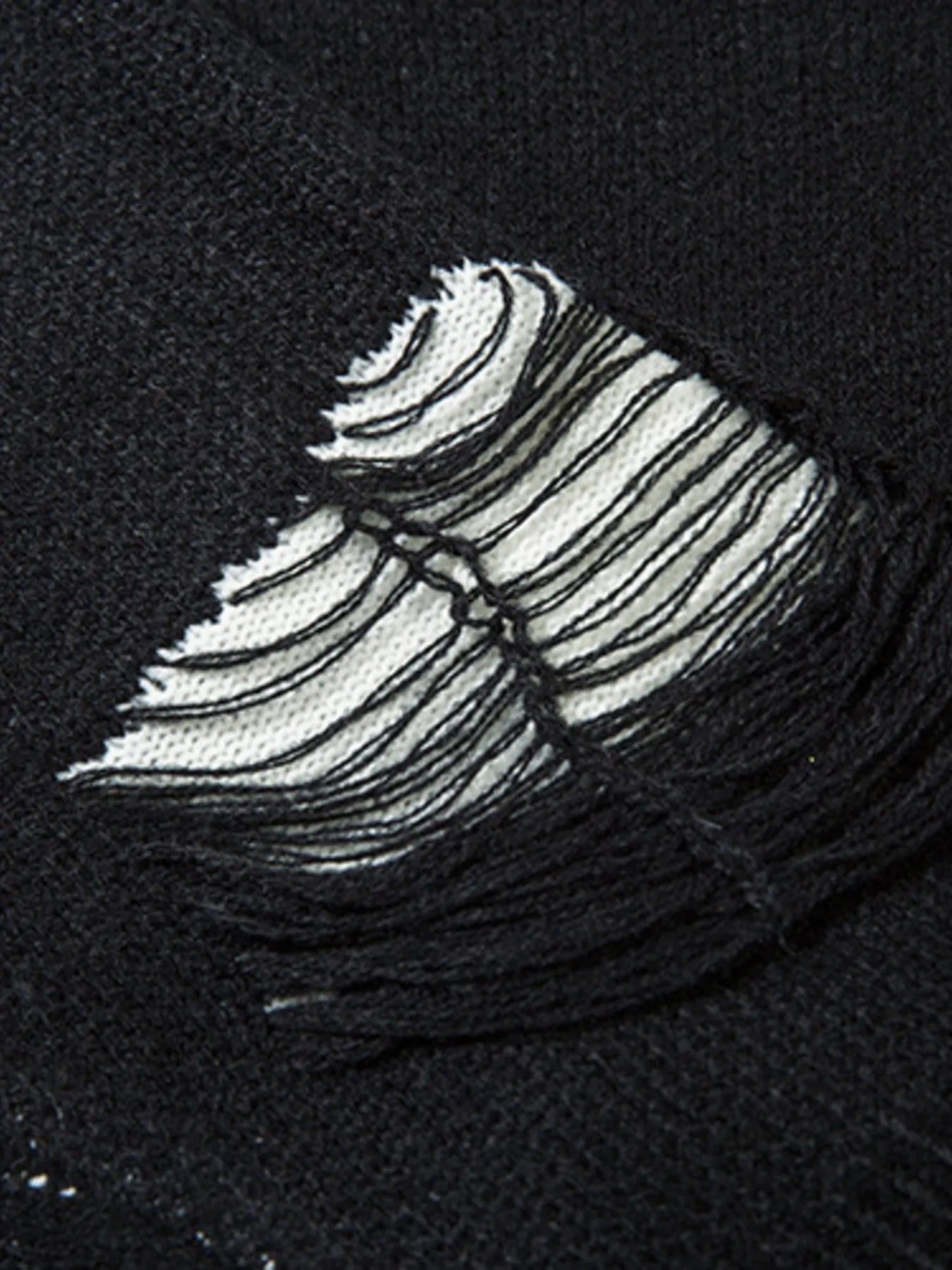 Men's Distressed Chain Detail Oversized Sweater