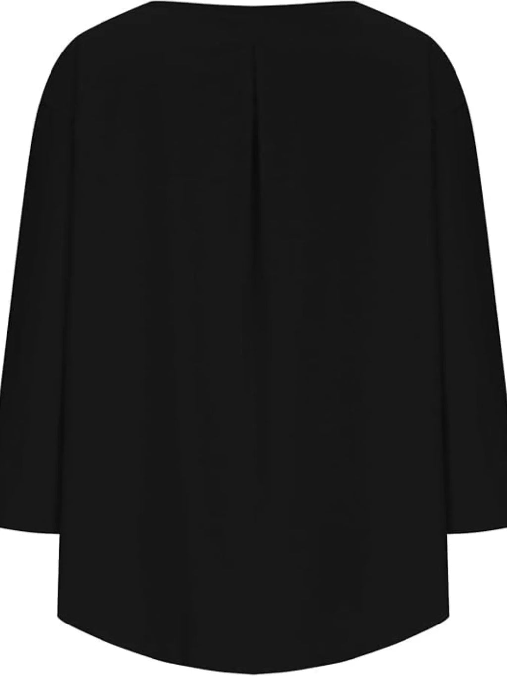 Full Size Round Neck Relaxed Fit Blouse Plus Size
