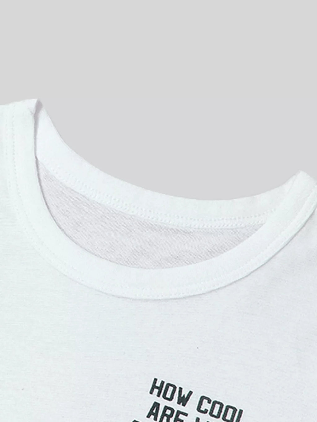 Children's Cartoon Animal Graphic Round Neck T-Shirt