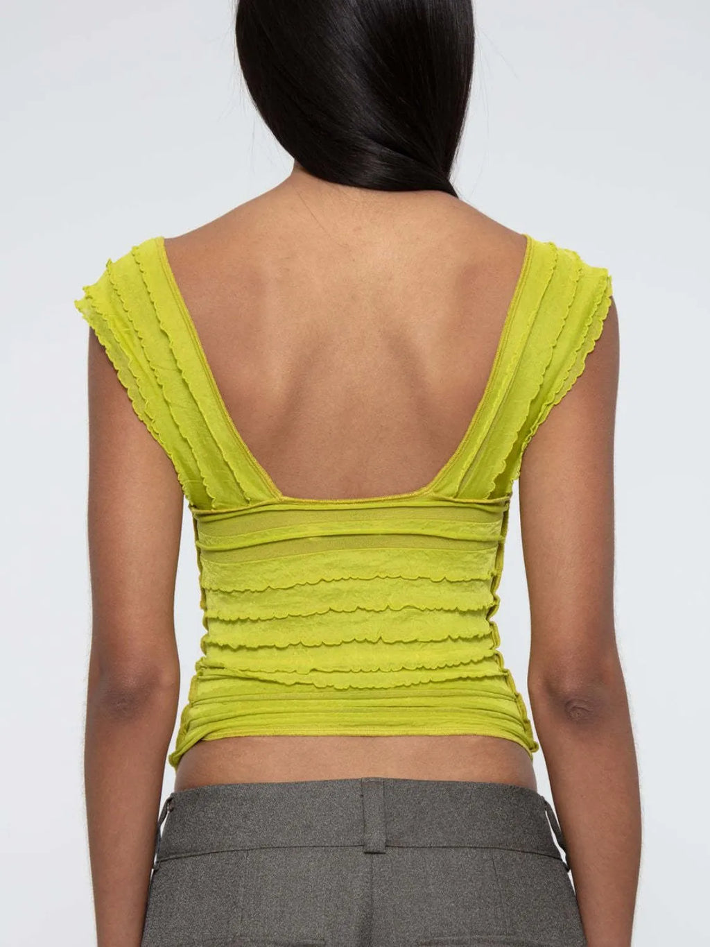 Ruched Solid Tank