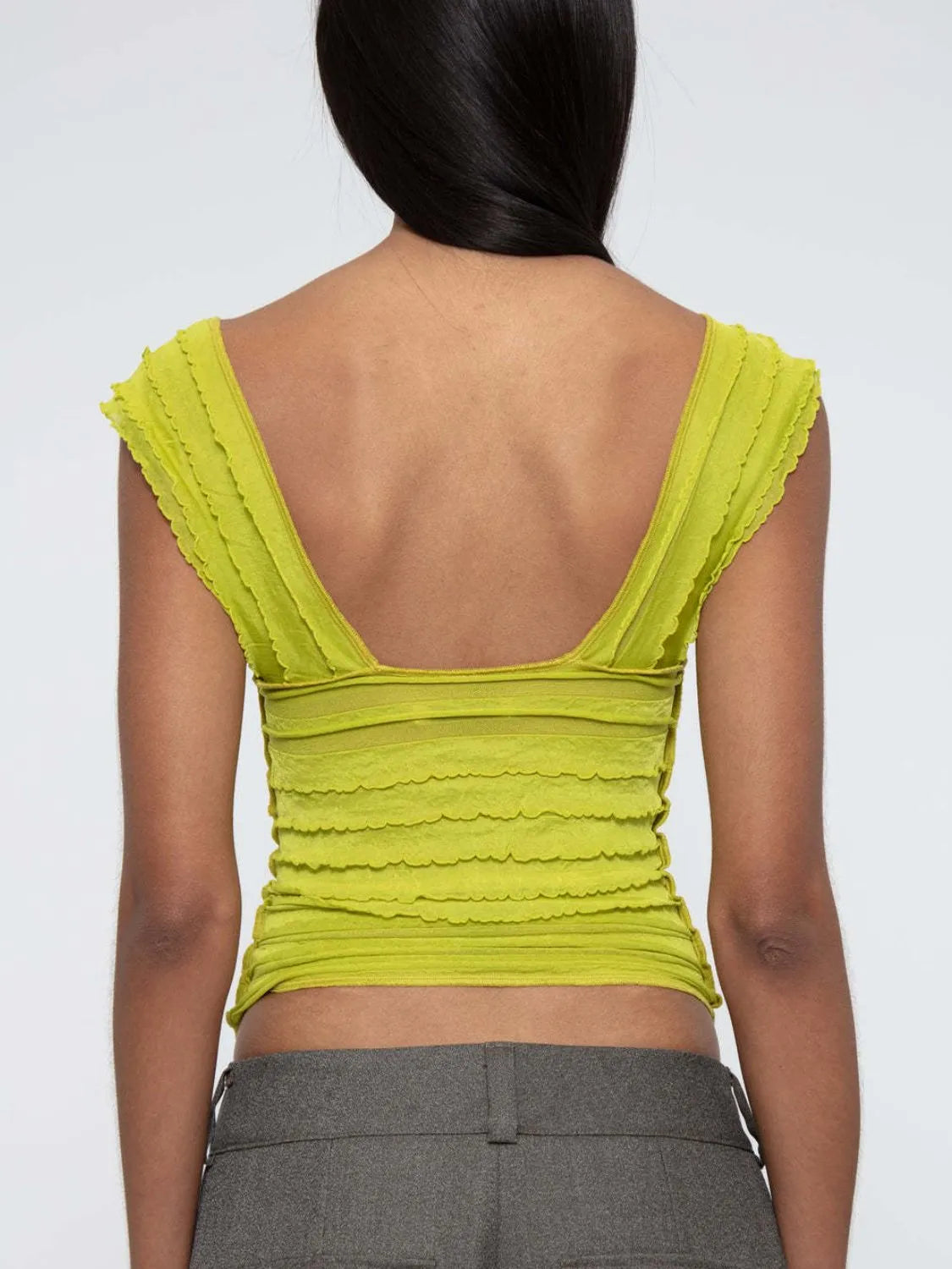 Ruched Solid Tank