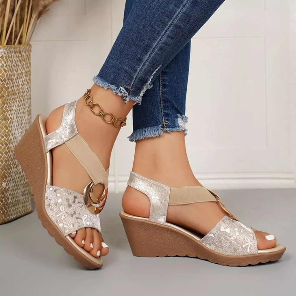 Open Toe Wedge Sandals