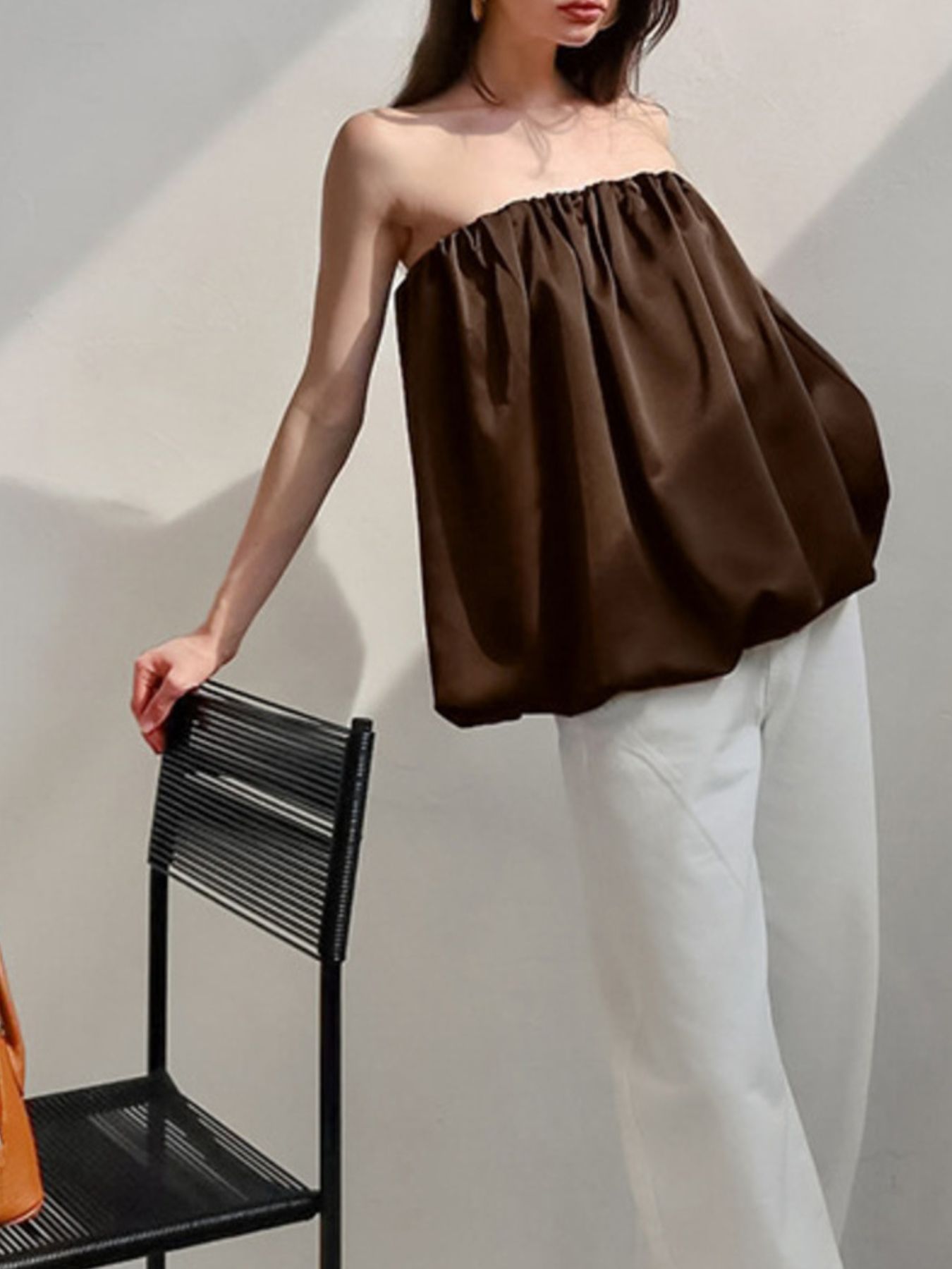 Bubble Hem Tube Top