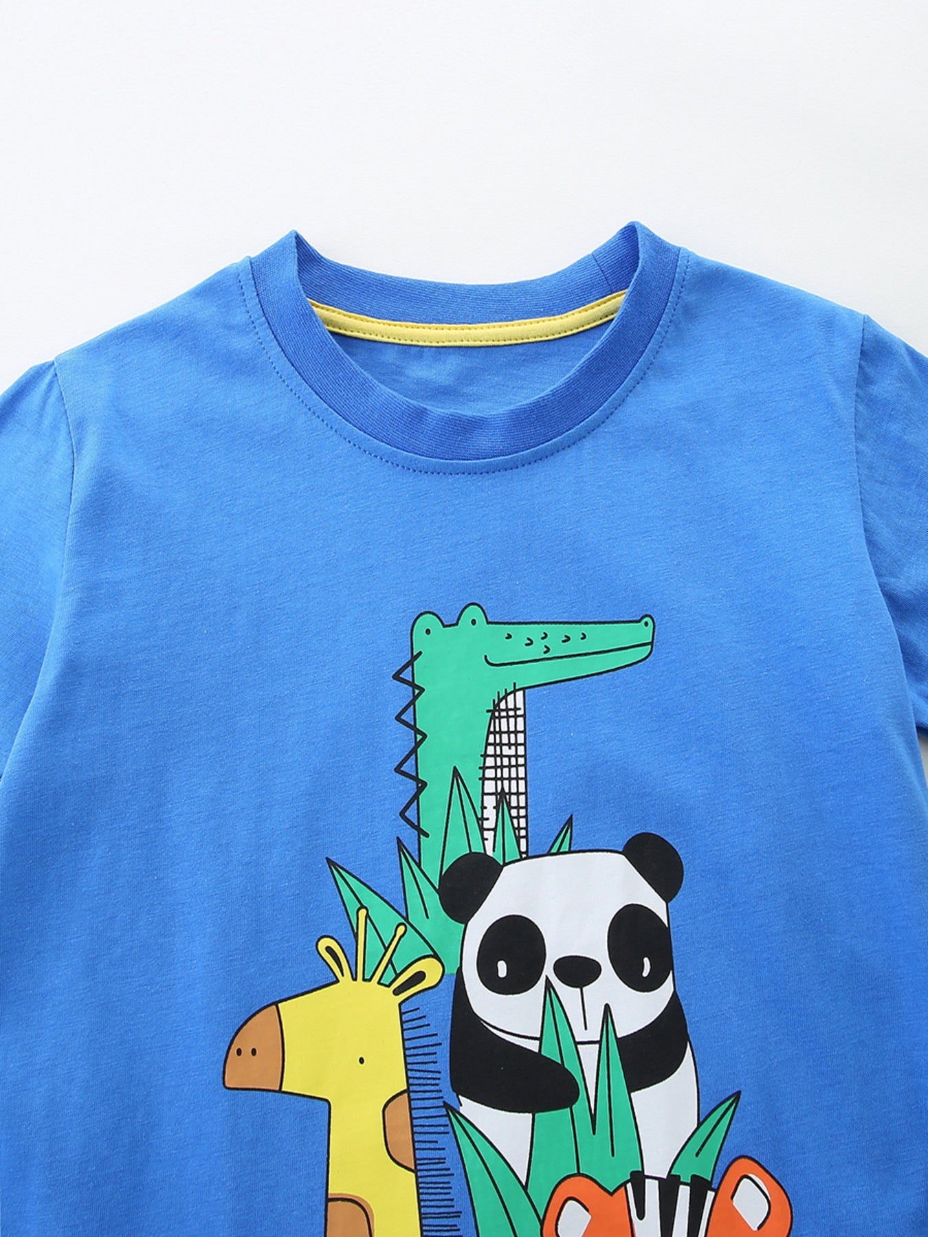Children's Animal Print Crew Neck T-Shirt