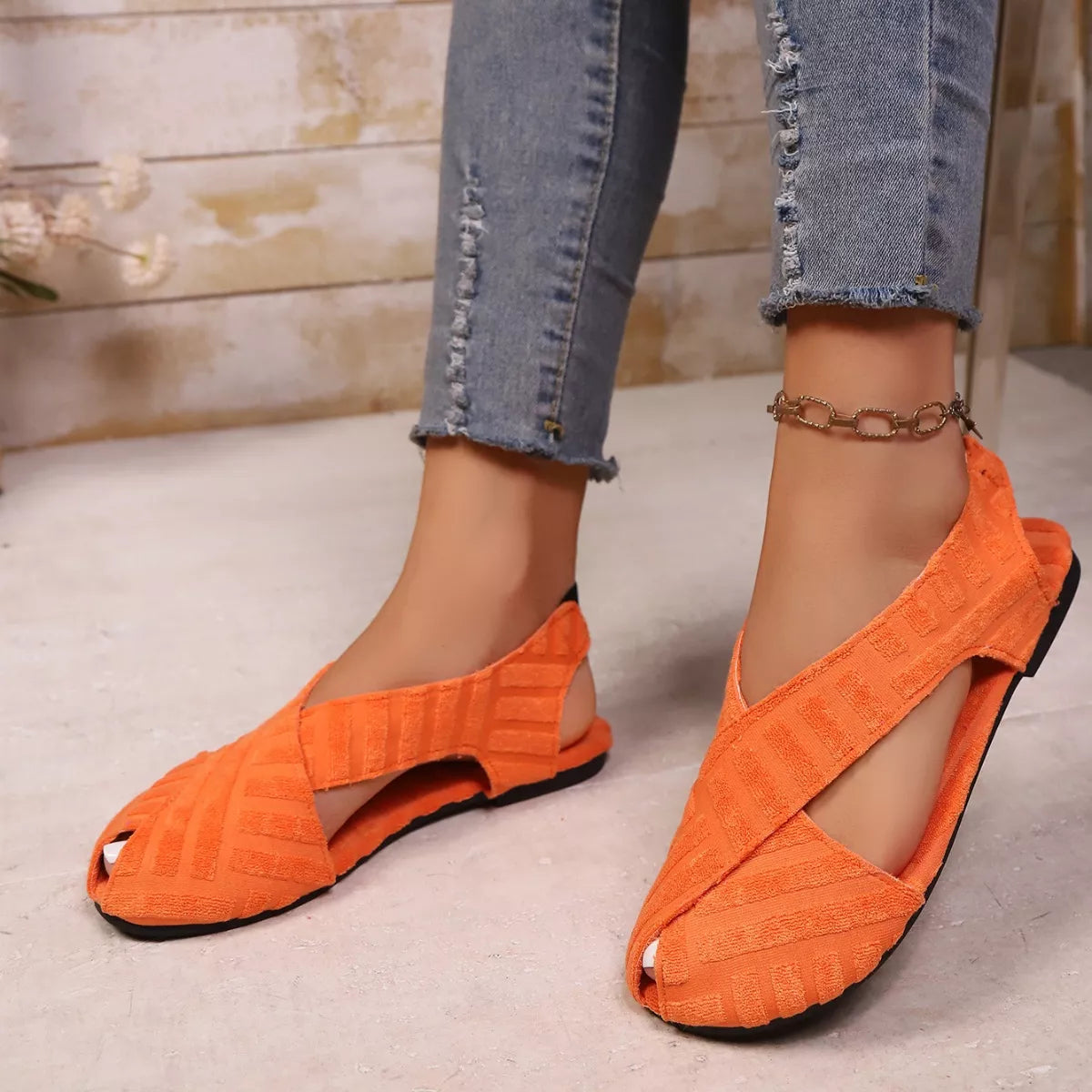 Crisscross Comfortable Fit Sandals