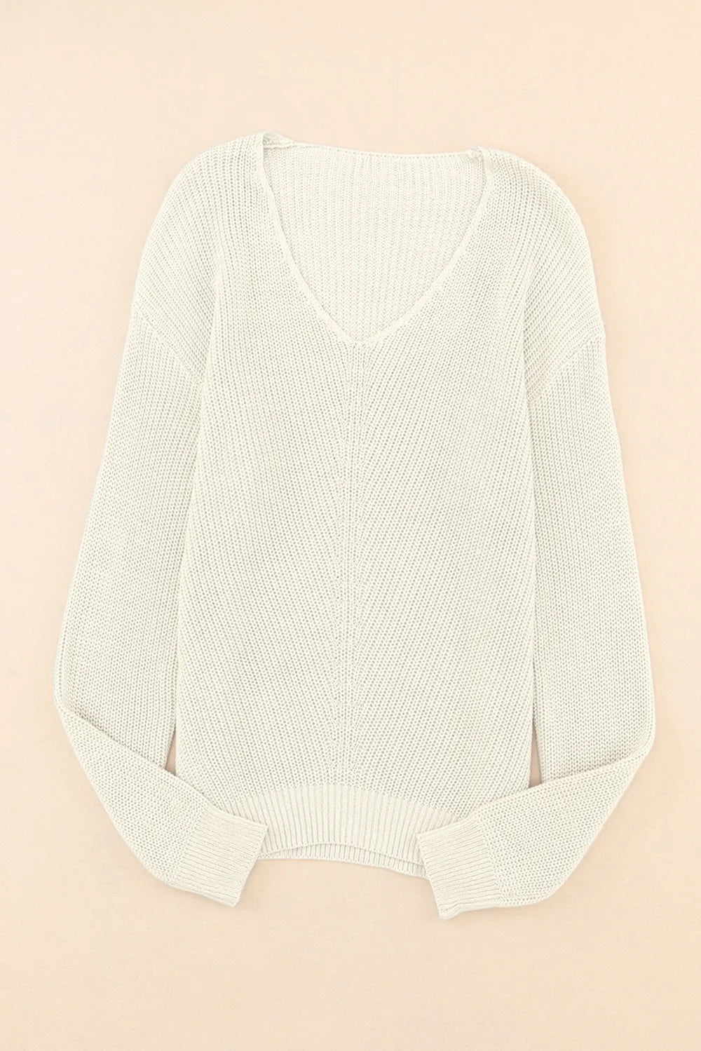 V-Neck Drop Shoulder Sweater