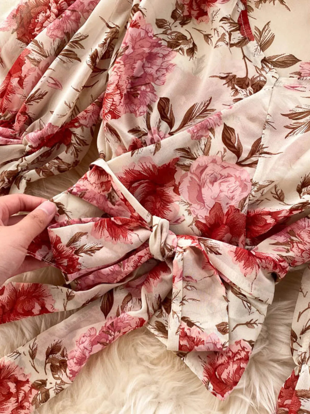 Floral Print Crop Top and Skirt Set