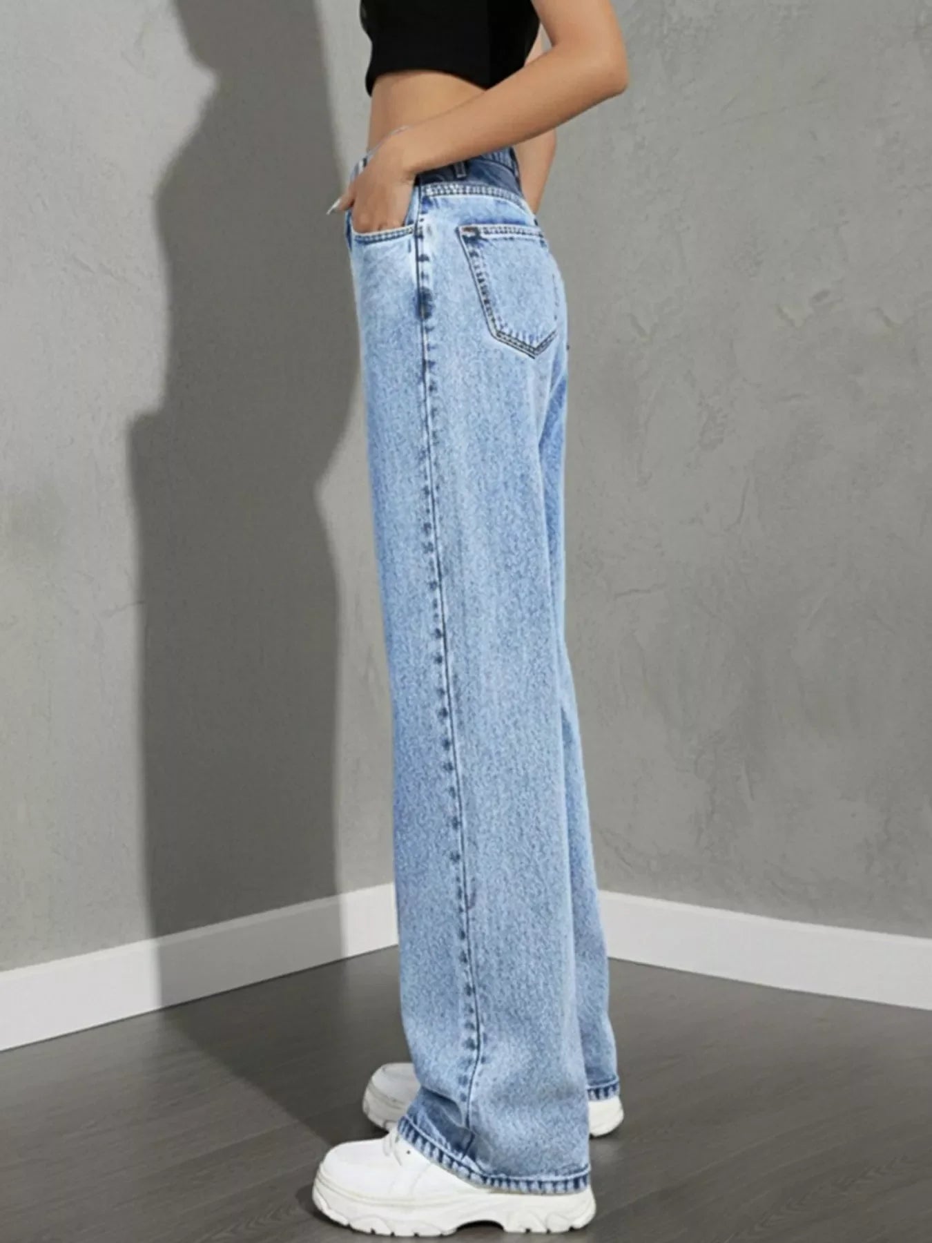 High Waist Wide Leg Jeans