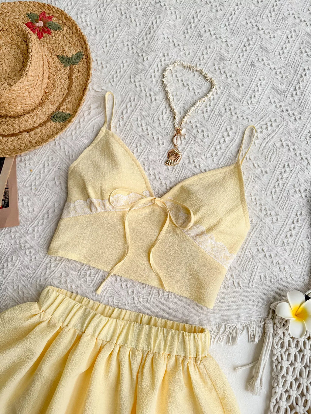 Smocked Cami and Skirt Set