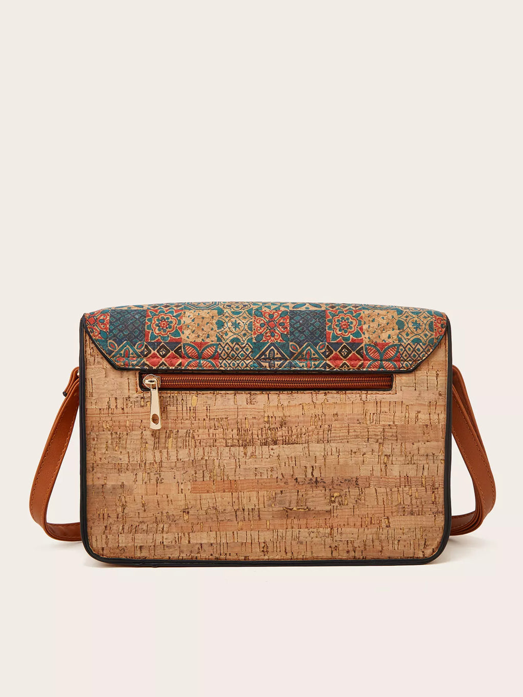 Vintage Pattern PU Leather Crossbody Bag