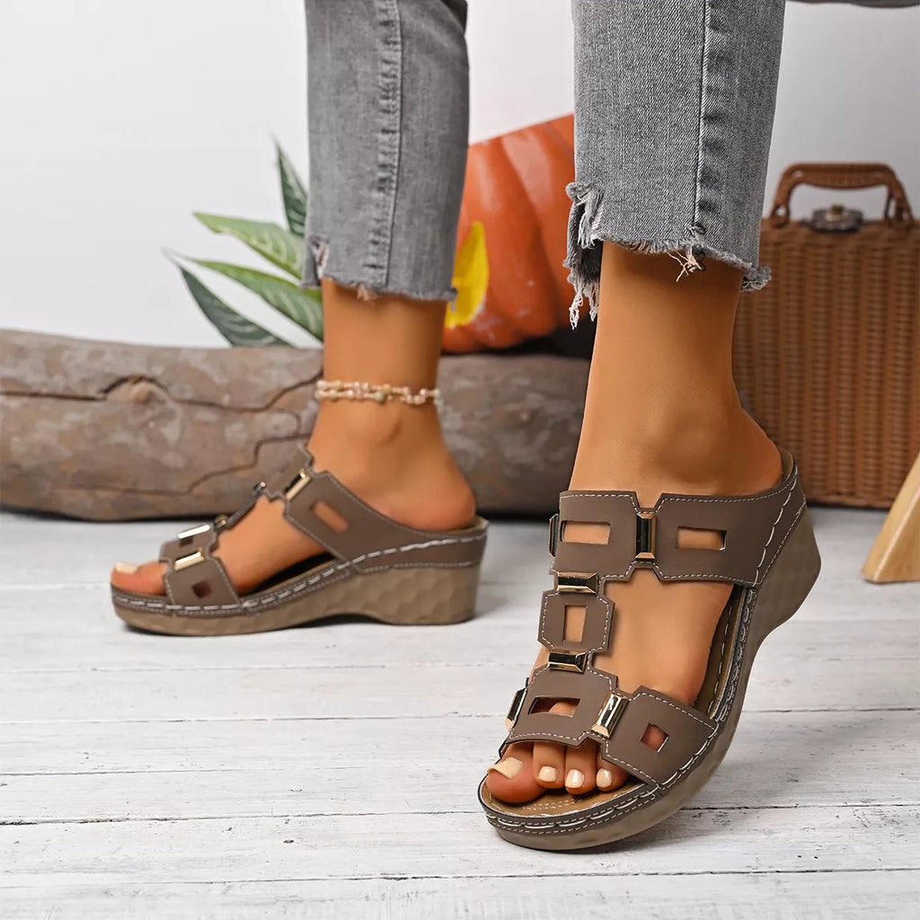 Open Toe Wedge Sandals