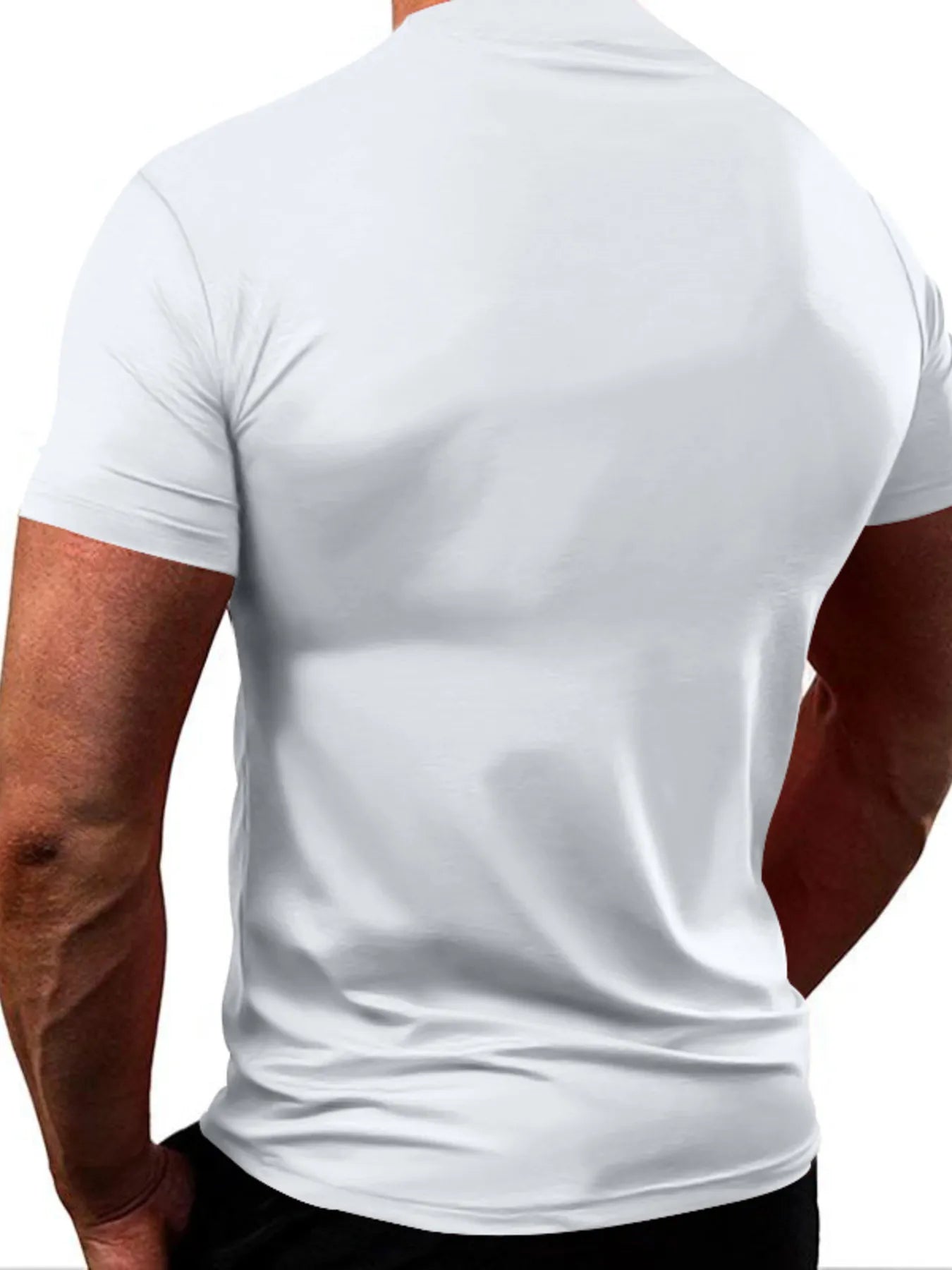 Men's Full Size Round Neck Short Sleeve T-Shirt Plus Size