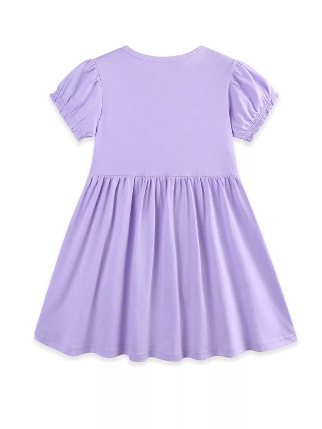 Children's Floral Puff Sleeve Casual Dress