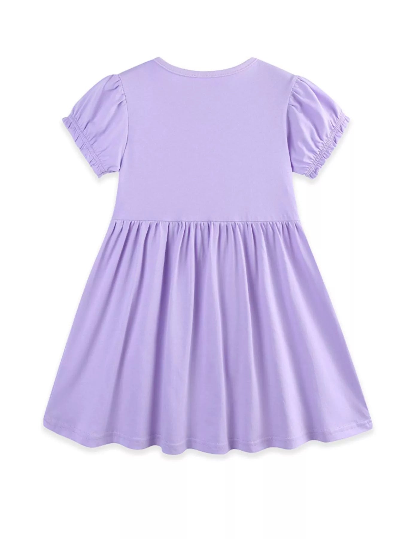 Children's Floral Puff Sleeve Casual Dress