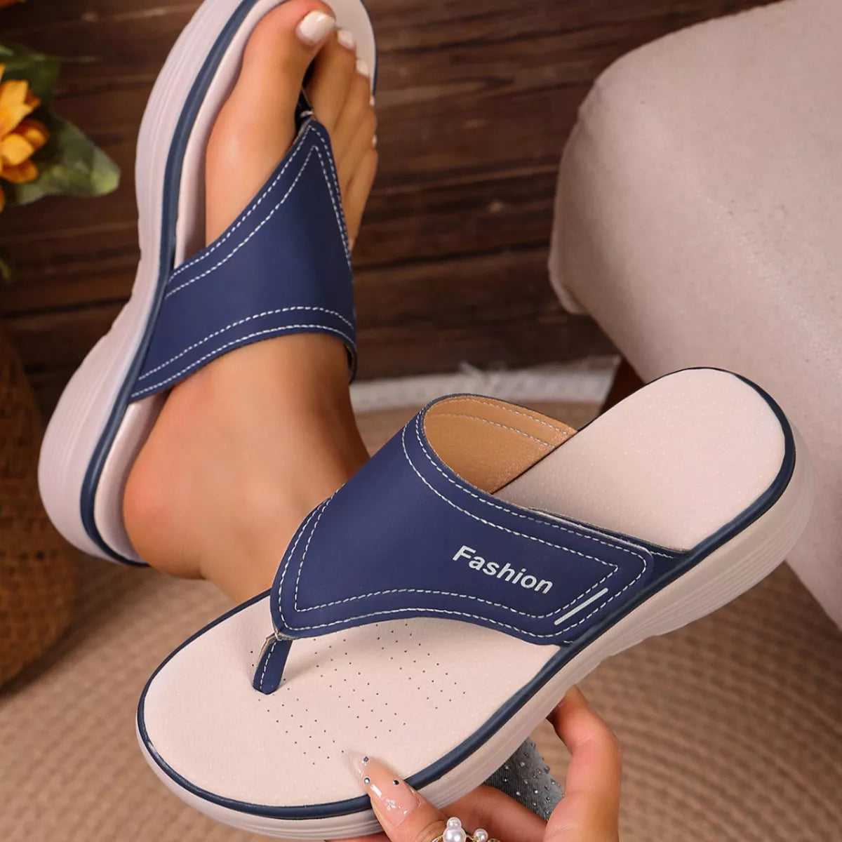 Toe Post Platform Sandals