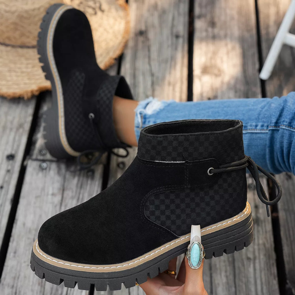 Block Heel Ankle Boots