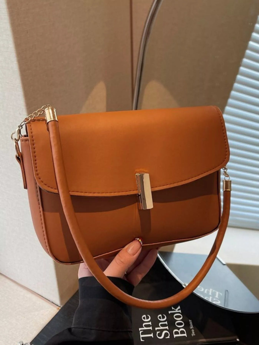 Leather Flap Shoulder Bag