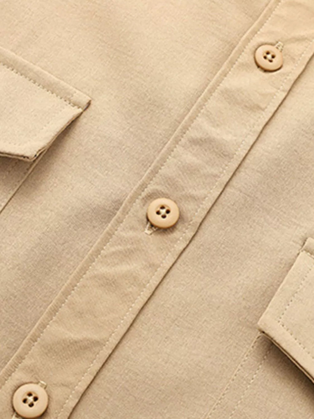 Men's Solid Color Long Sleeve Button-Up Shirt