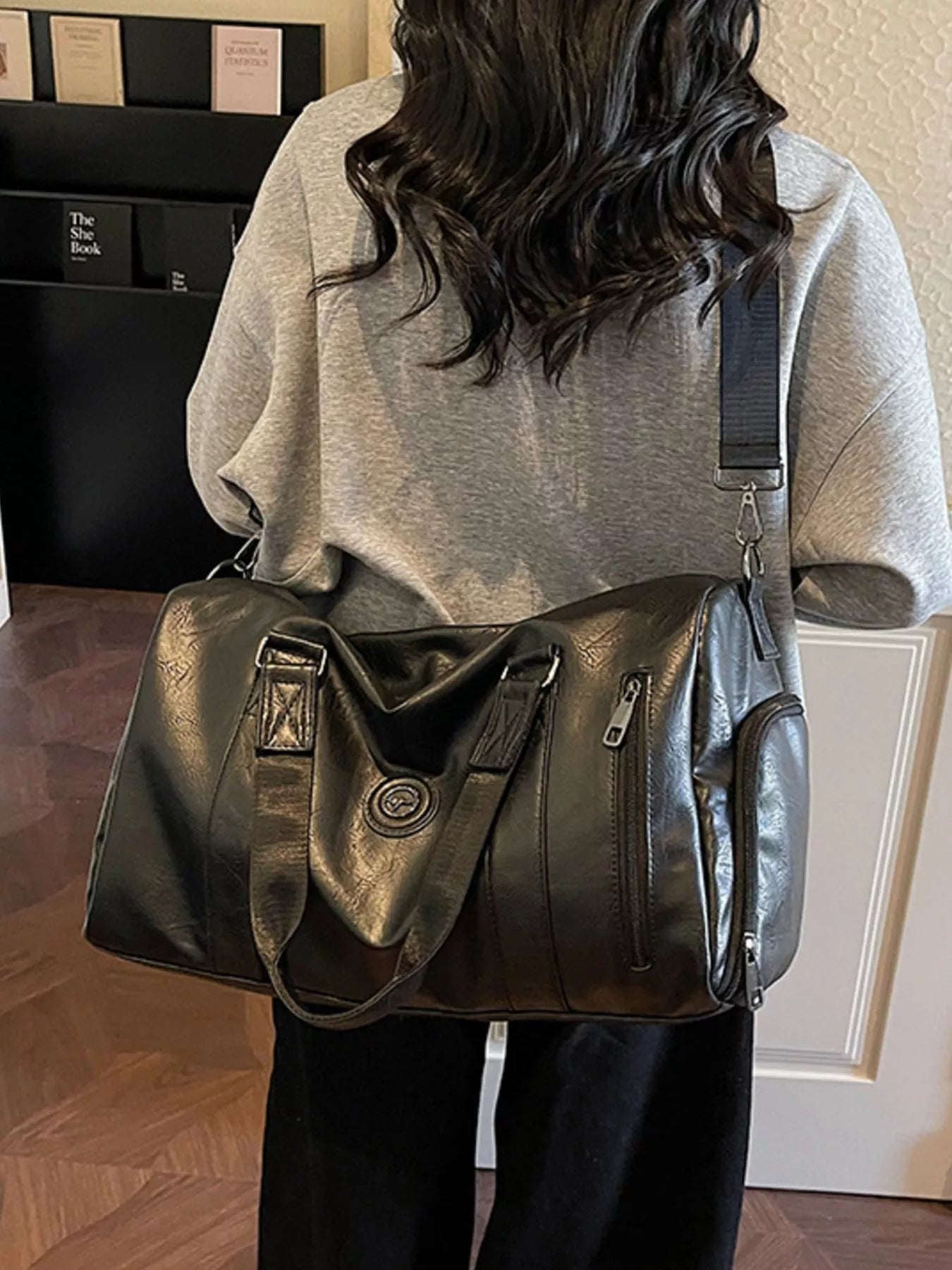 PU Leather Duffel Bag