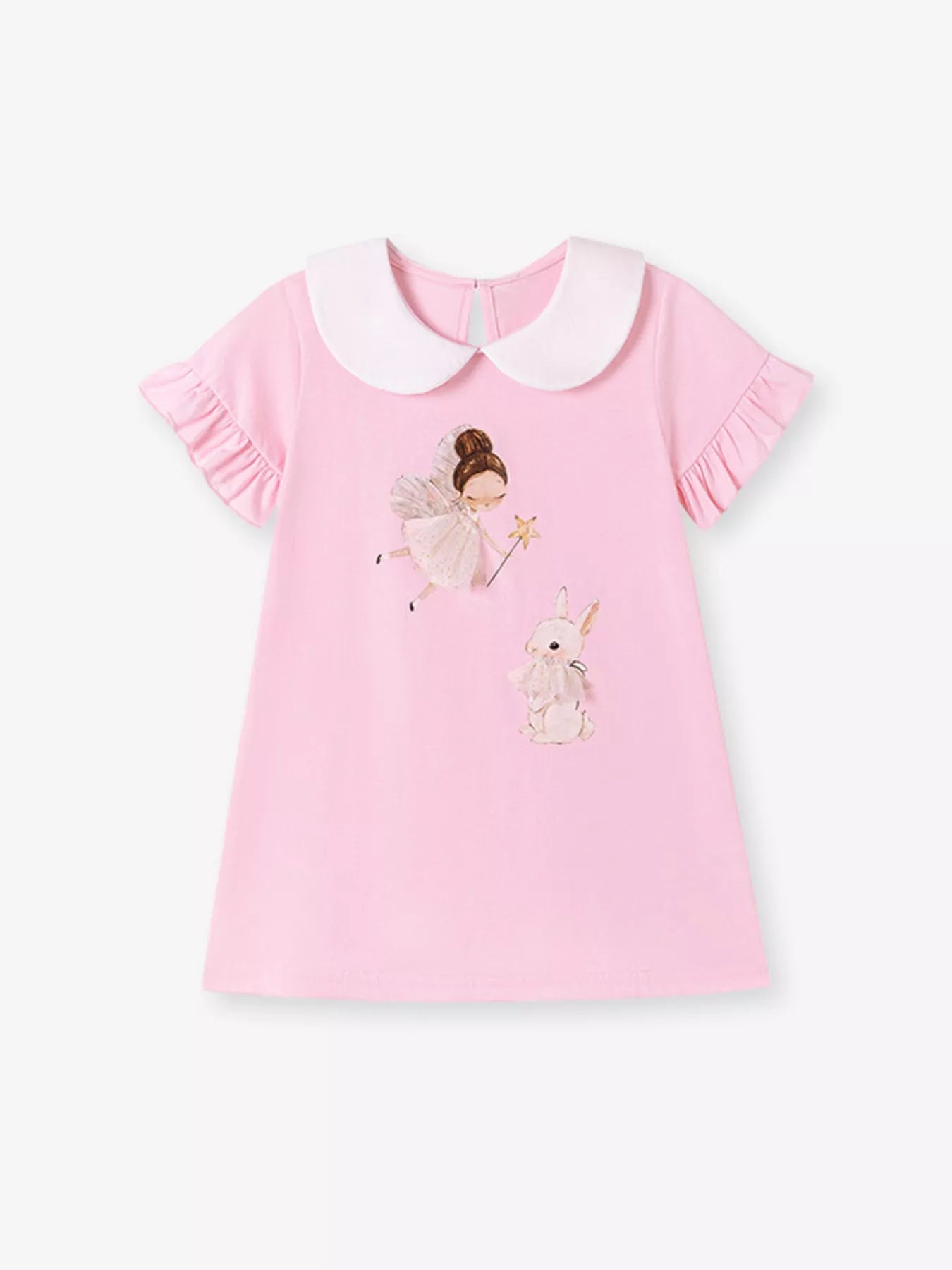 Children's Peter Pan Collar Short Sleeve Dress