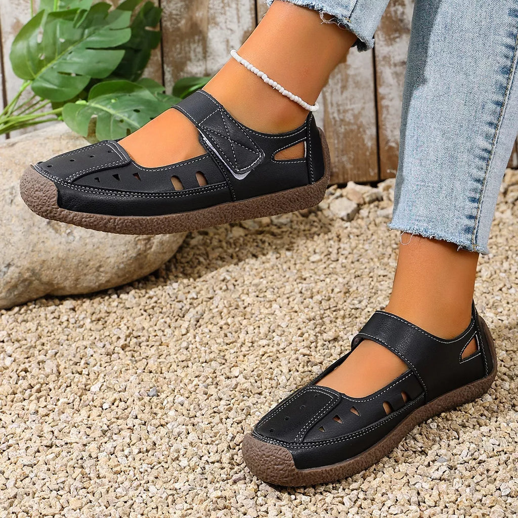 Round Toe Platform Slip-Ons