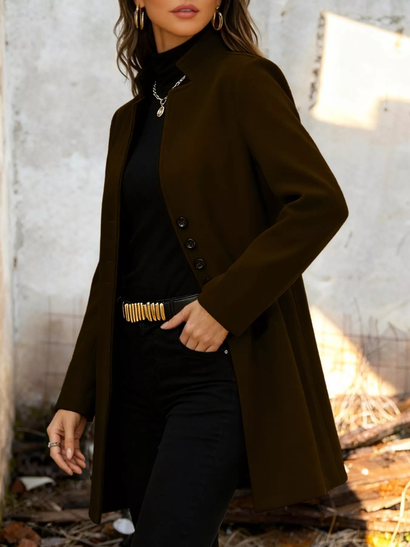 Button-Down Longline Outerwear