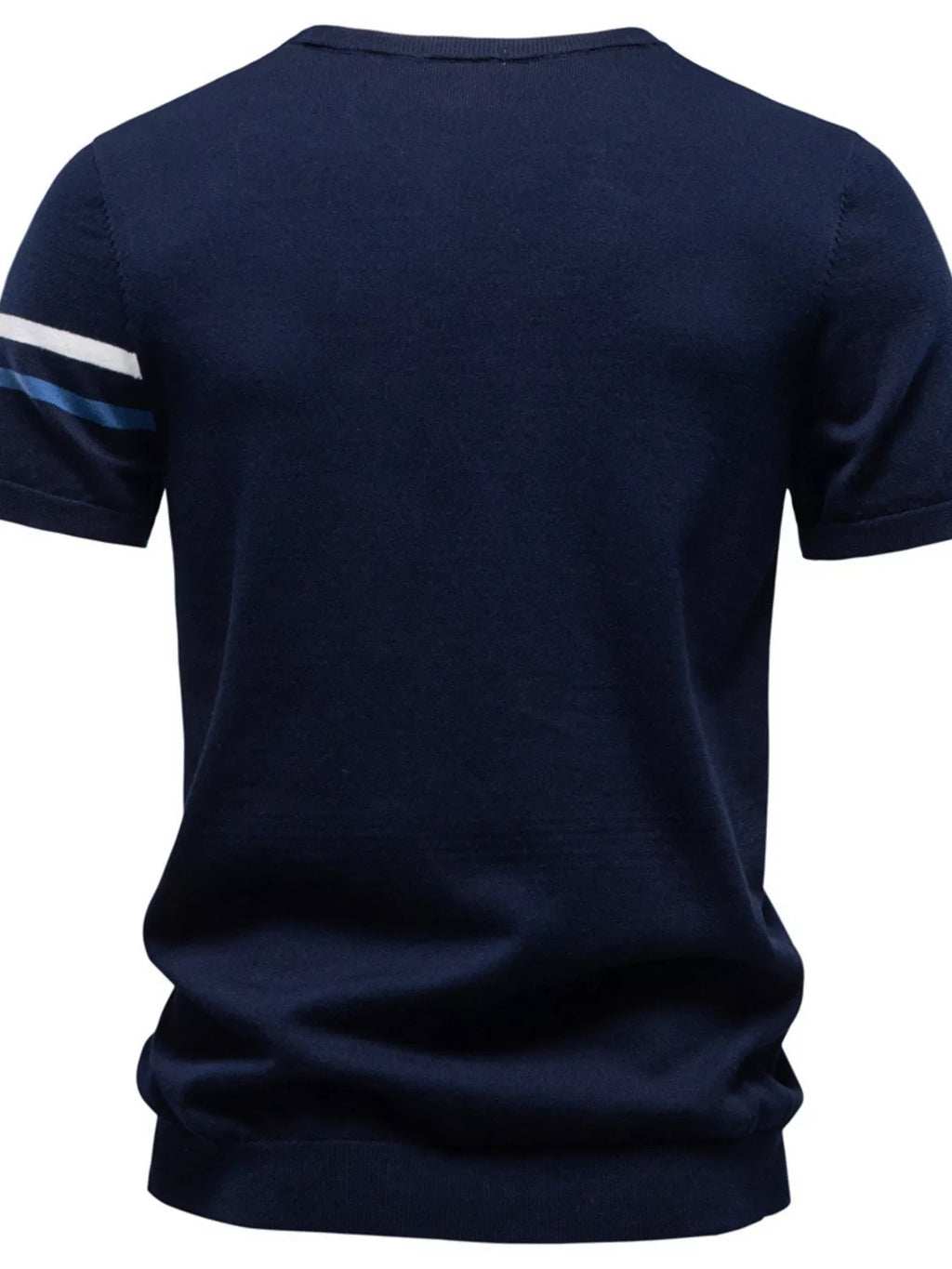 Men's Casual Striped Sleeve T-Shirt