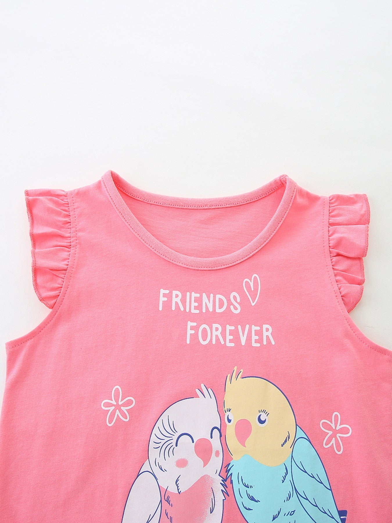 Children's Friends Forever Birdie Graphic Top and Shorts Set