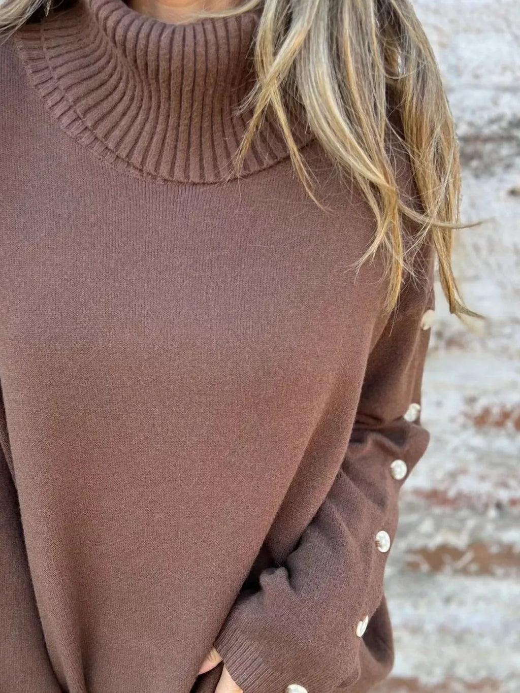 Full Size Turtleneck Long Sleeve Sweater Plus Size