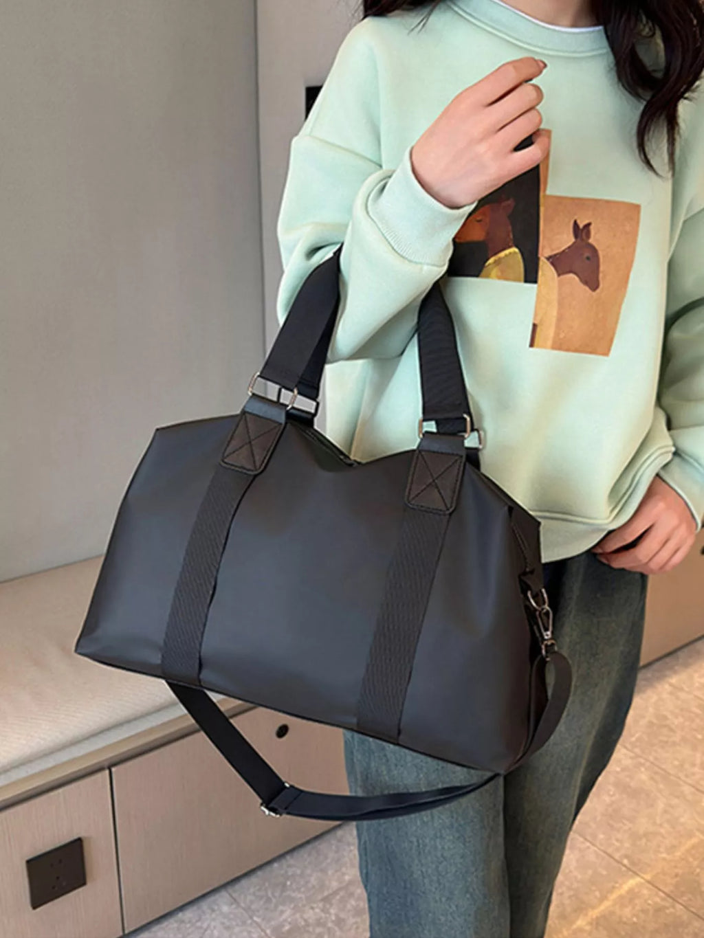 Adjustable Strap Duffel Travel Bag