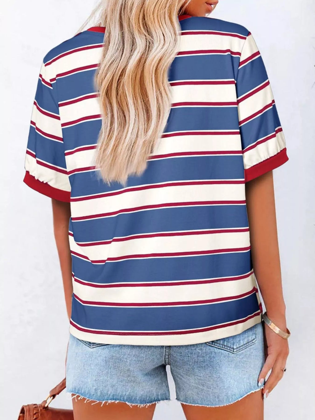 Striped Crew Neck T-Shirt