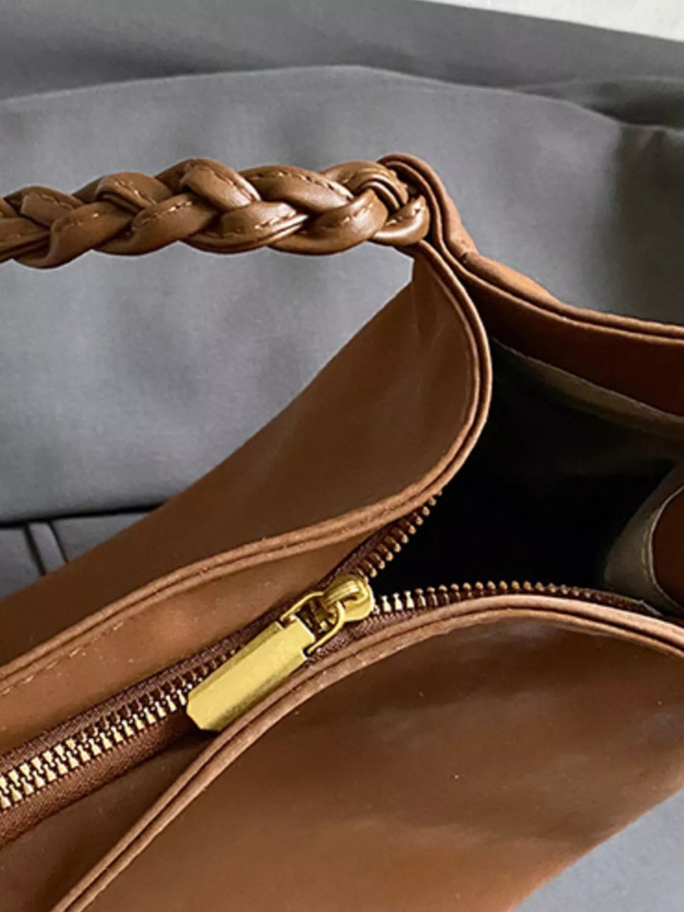 Braided Strap Shoulder Bag