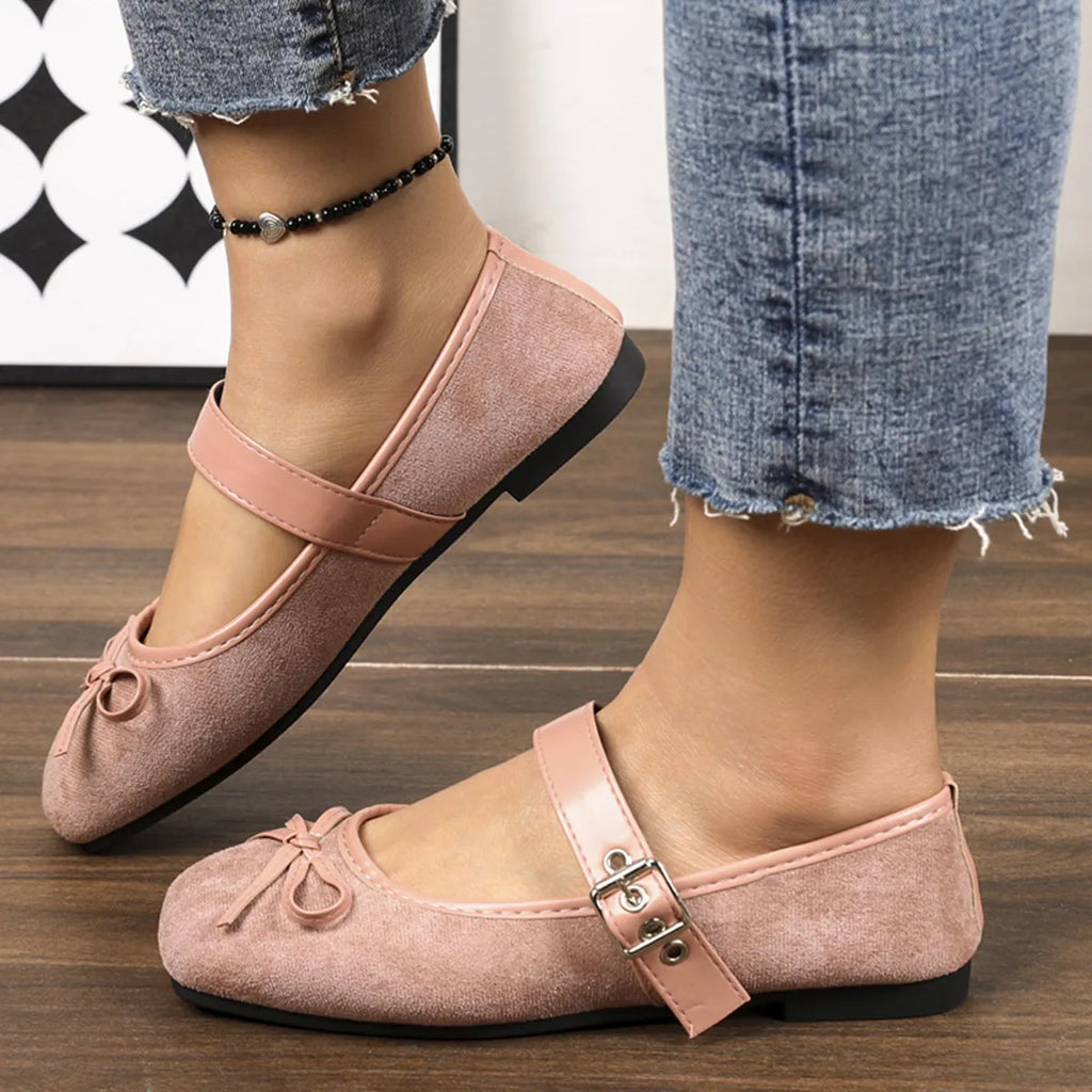 Square Toe Flats Slip-Ons