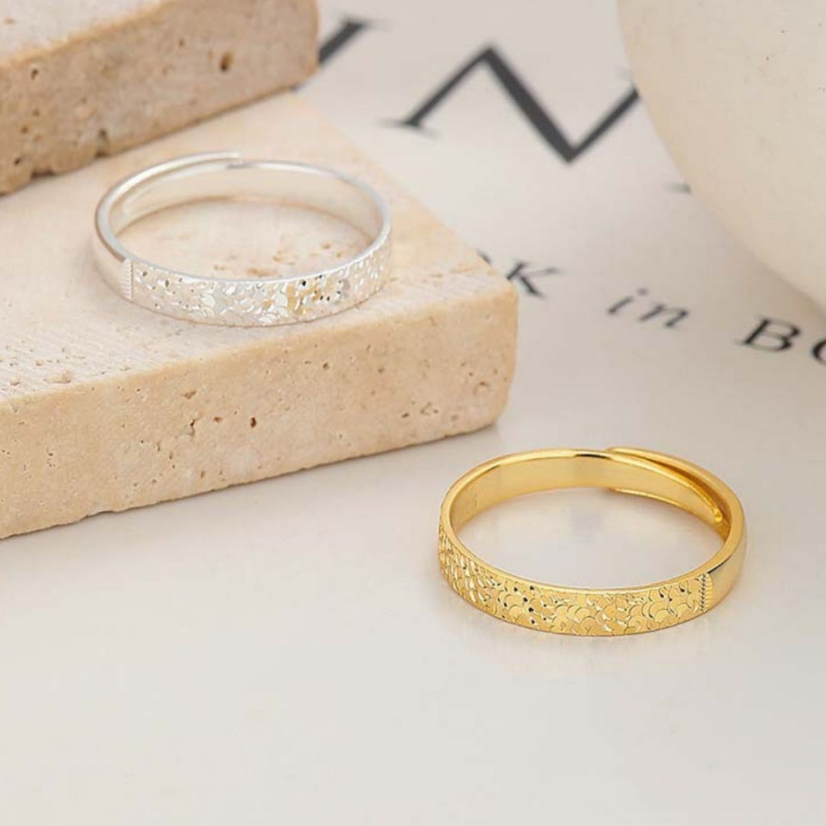 925 Sterling Silver Textured Ring