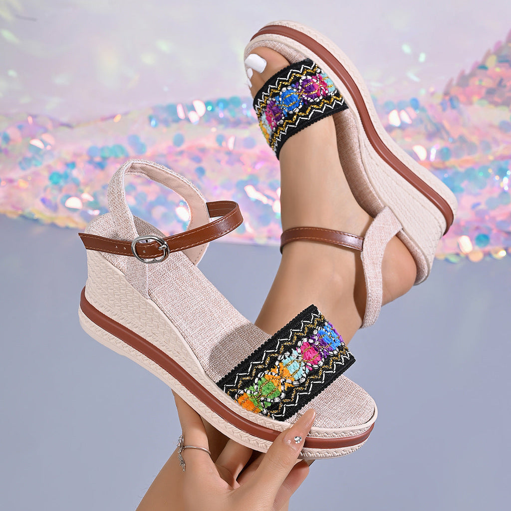 Open Toe Wedge Sandals