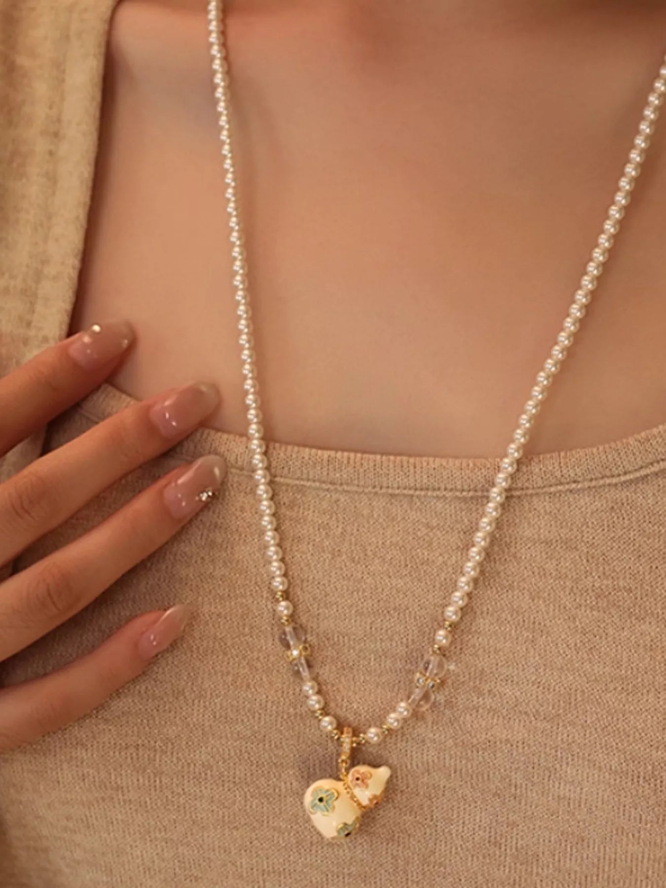 18K Gold-Plated Gourd Pendant Necklace