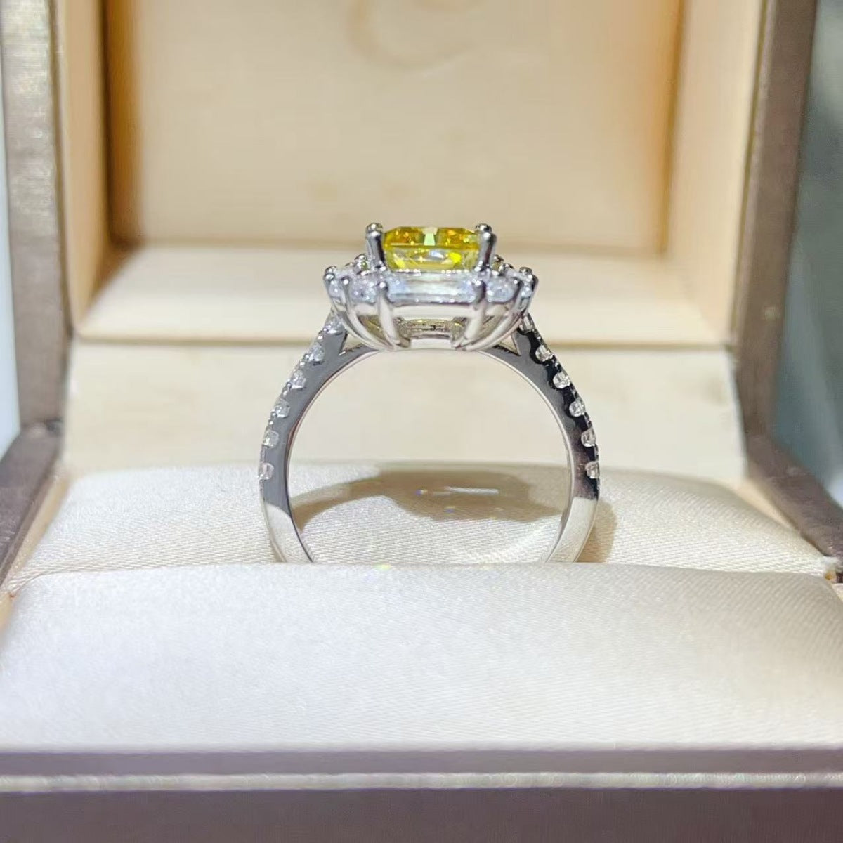 3 Carat Moissanite 925 Sterling Silver Ring