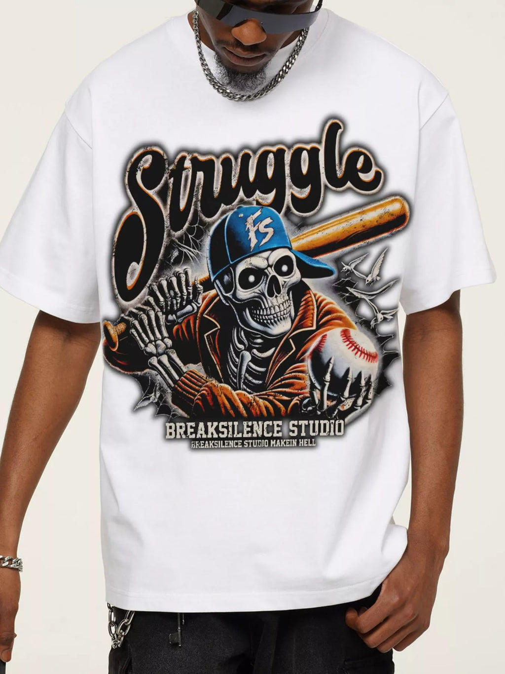 Men's Graphic Round Neck Short Sleeve T-Shirt