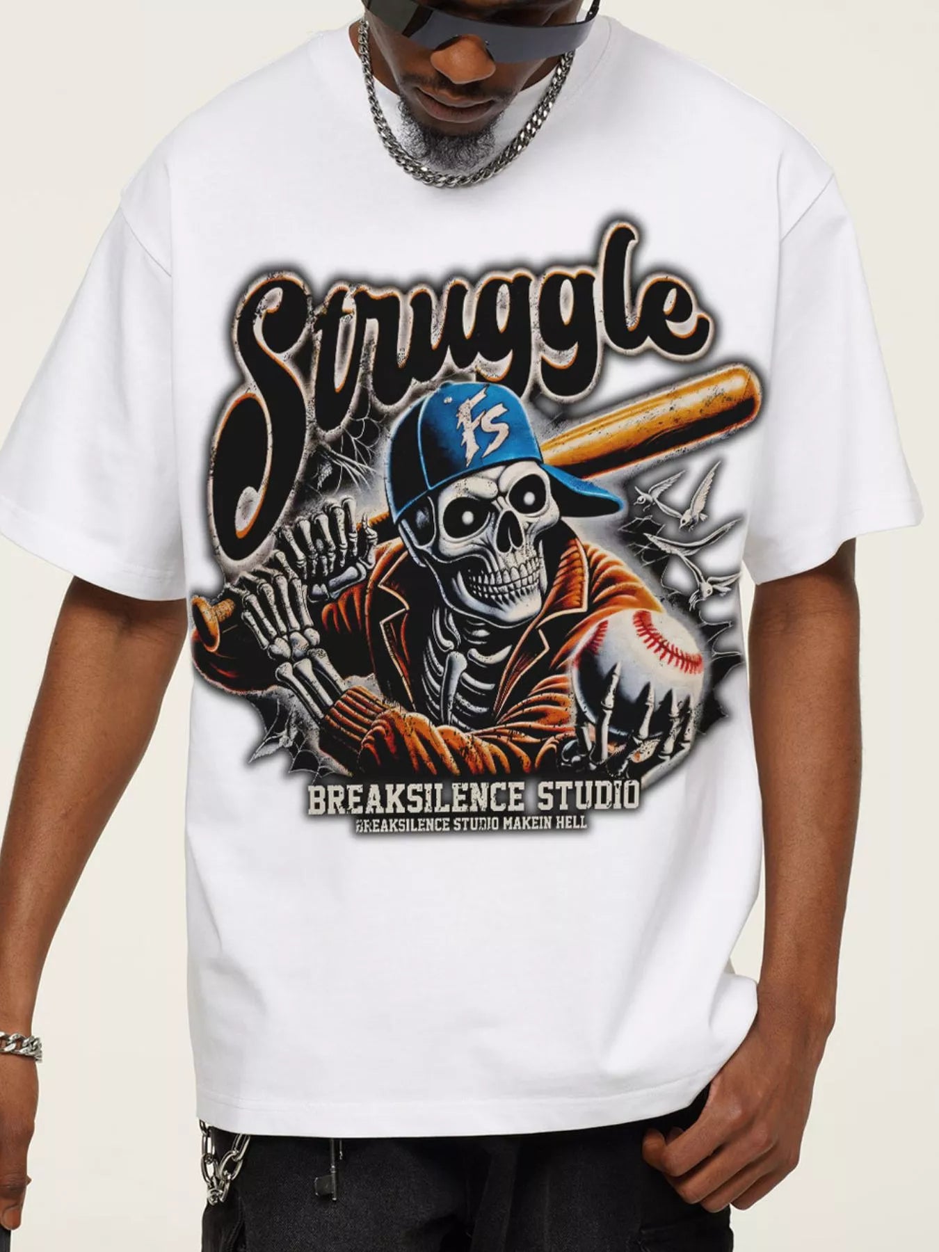 Men's Graphic Round Neck Short Sleeve T-Shirt