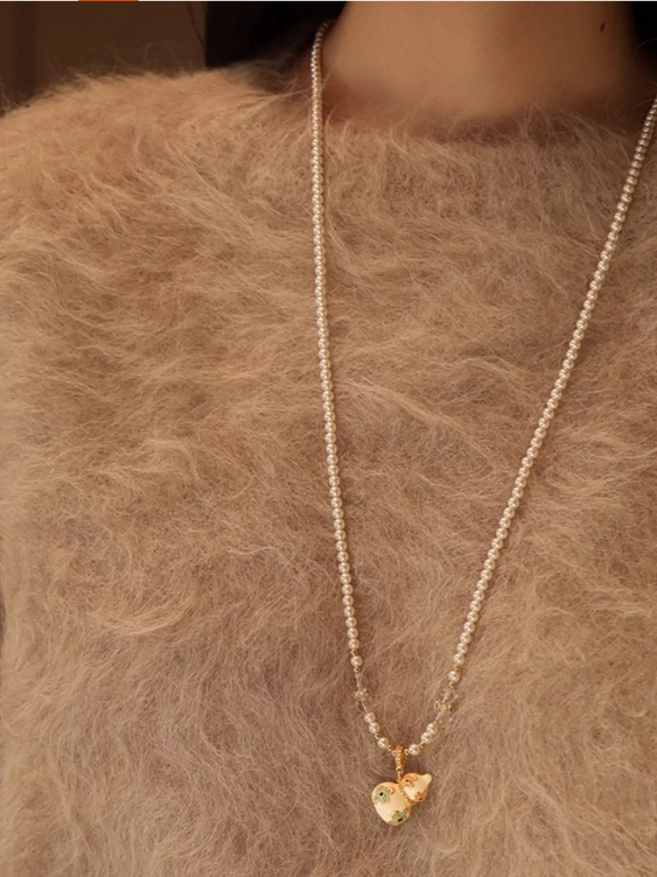 18K Gold-Plated Gourd Pendant Necklace