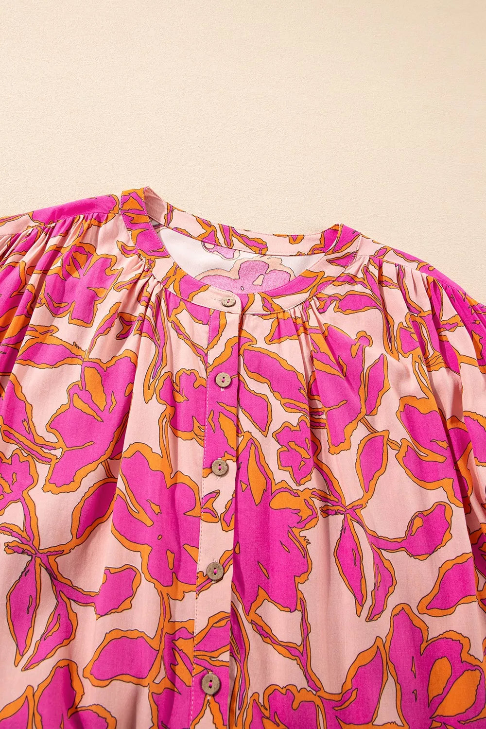 Printed Button Up Shirt