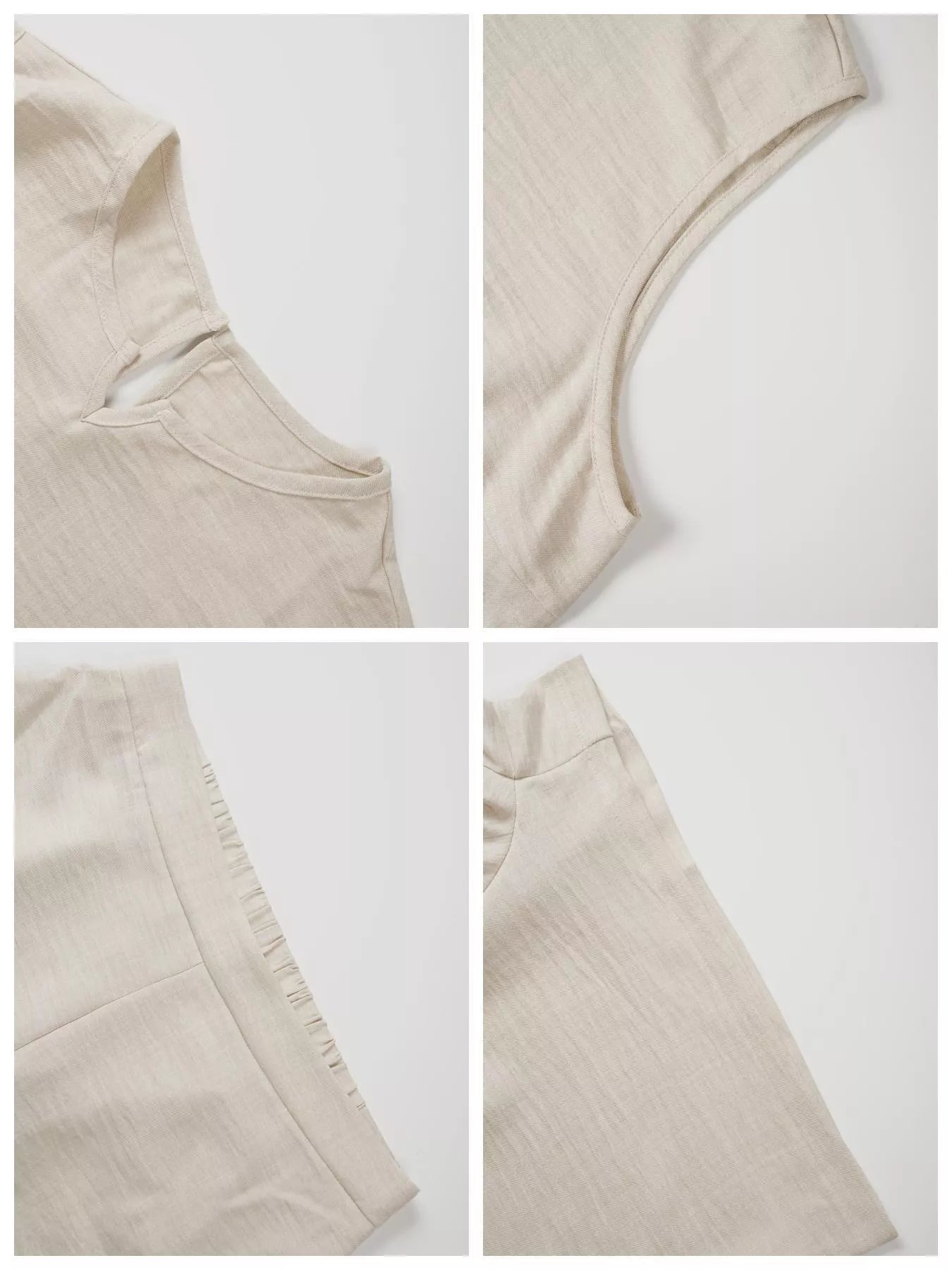 Sleeveless Top and Shorts Two-Piece Set