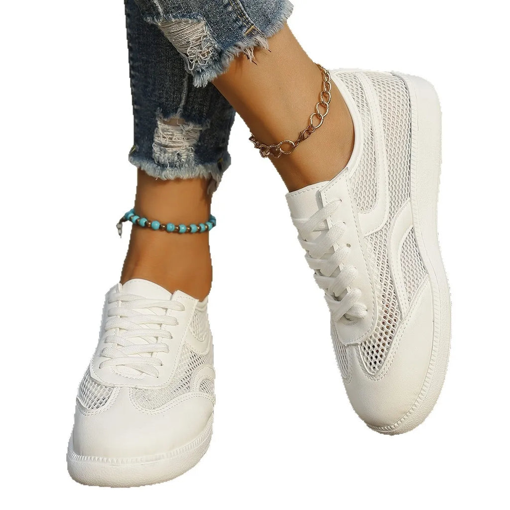 Mesh Lace Up Sneakers