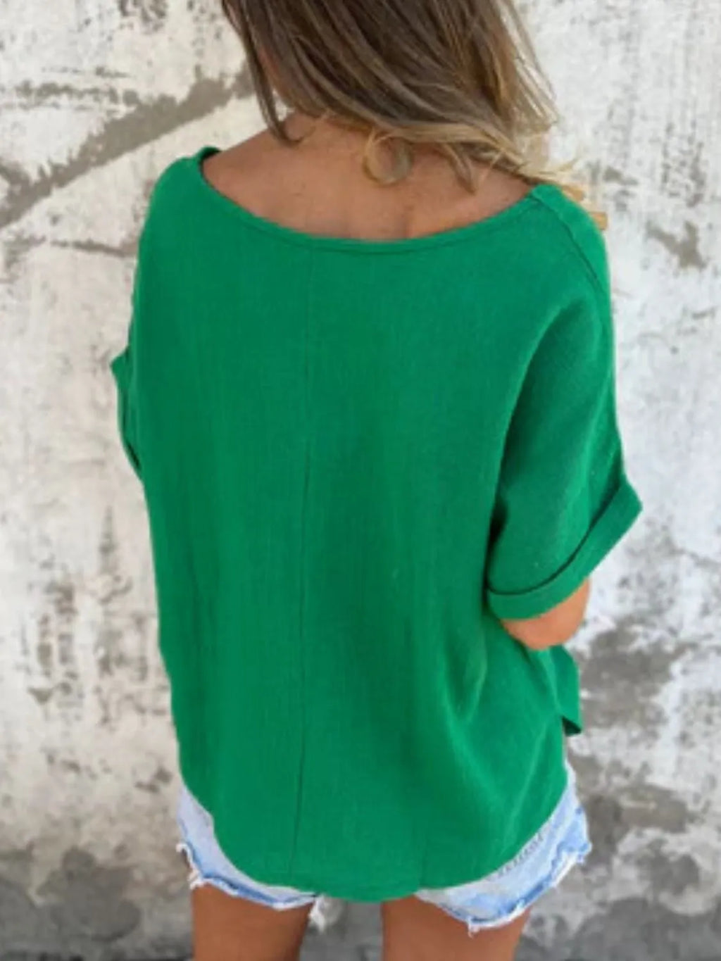 Full Size Round Neck Short Sleeve T-Shirt Plus Size